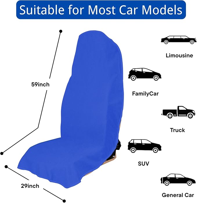 Car Seat Covers — Front Seat — Blue