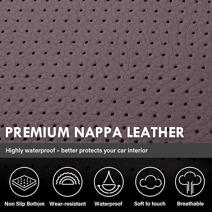 Faux Leather Seat Covers for Chevrolet Silverado / GMC Sierra — Full Set — Brown