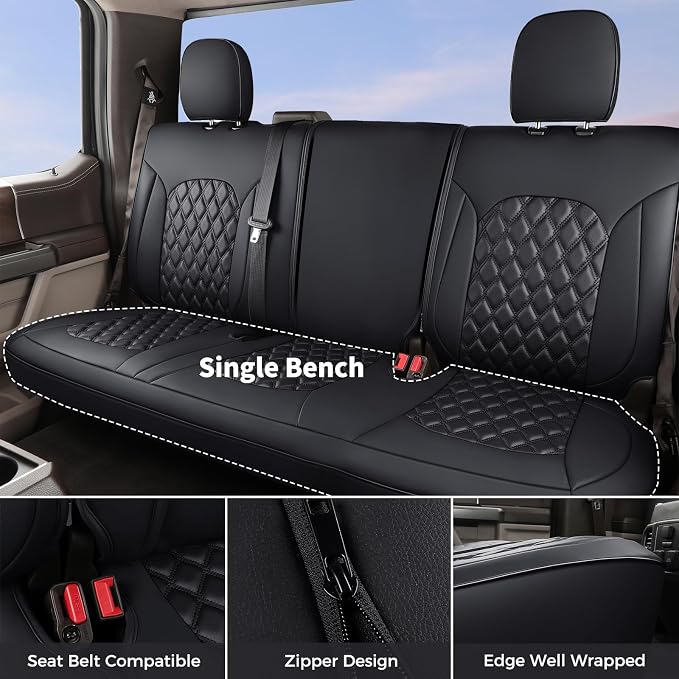 Seat Covers for Jeep Wrangler — Full Set — Black