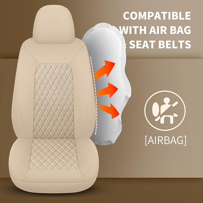Universal Faux Leather Seat Covers — Full Set