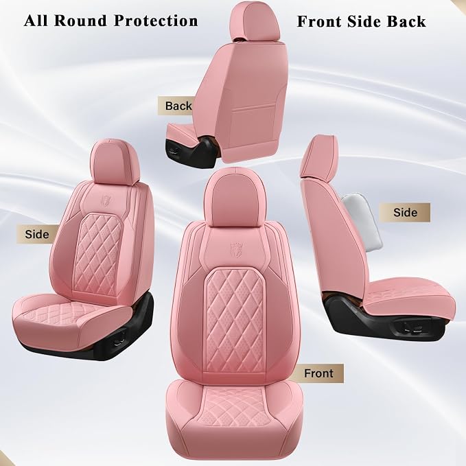 Universal Seat Covers — Full Set — Pink