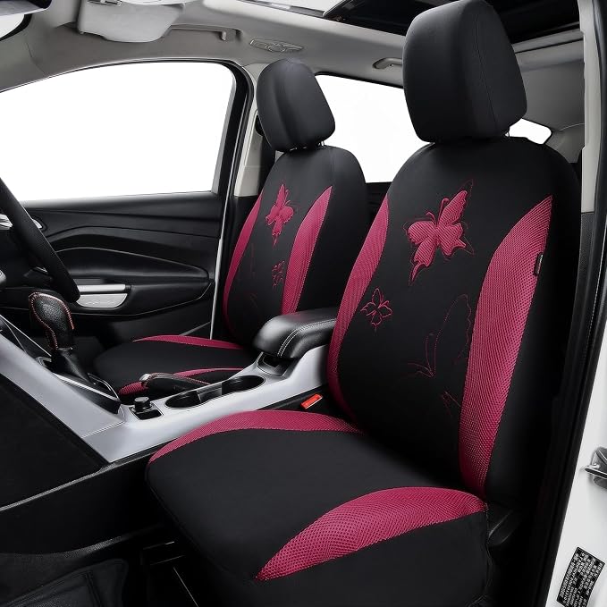 Universal Seat Covers — Full Set — Burgundy
