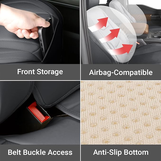 Seat Covers for Honda Ridgeline — Full Set — Gray