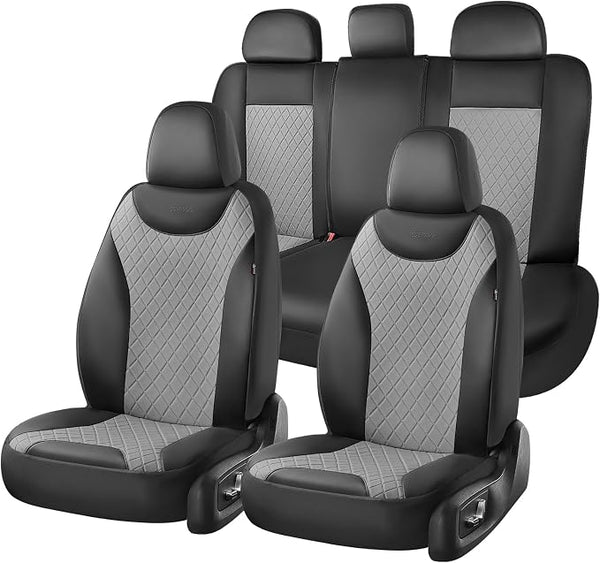 Universal Seat Covers — Full Set — Black / Gray