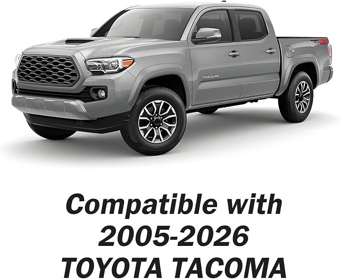 Faux Leather Seat Covers for Toyota Tacoma — Full Set — Black / White