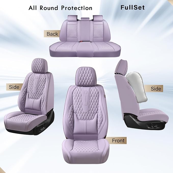 Universal Seat Covers — Full Set — Purple