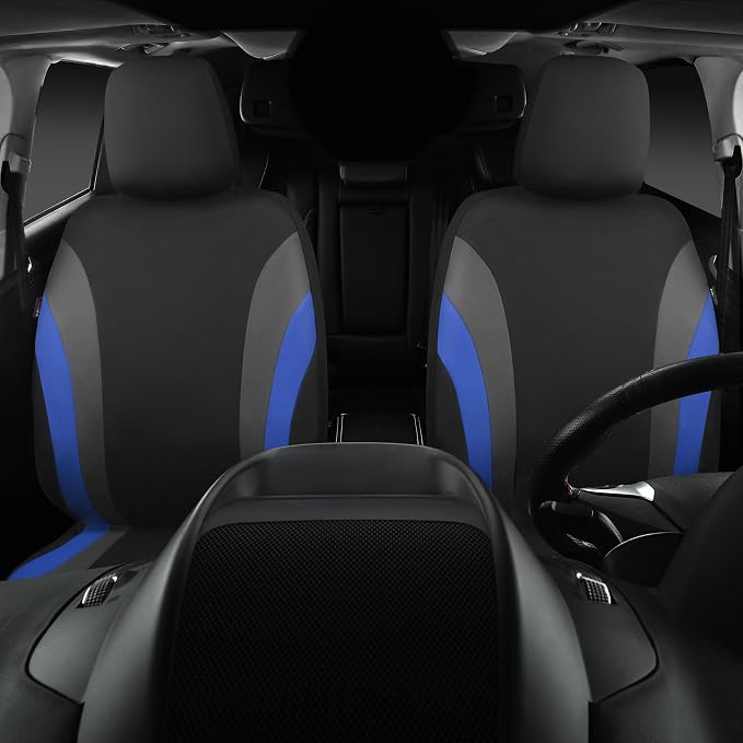 Universal Seat Covers — Front Seat — Blue / Black