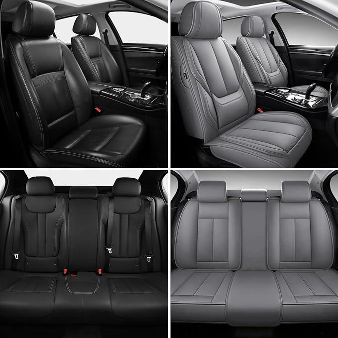 Universal Seat Covers — Full Set — Gray