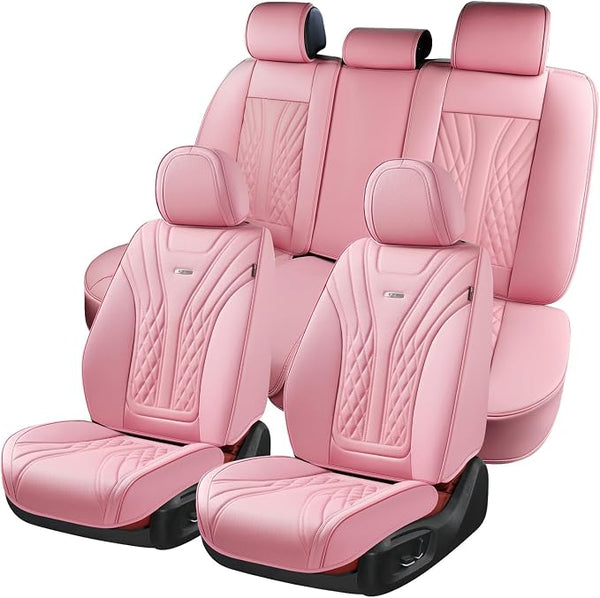 Universal Seat Covers — Full Set — Pink