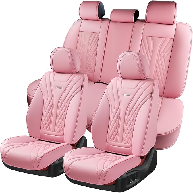 Universal Seat Covers — Full Set — Pink