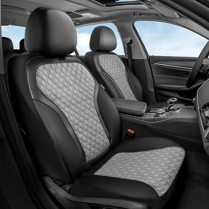 Universal Seat Covers — Front Seat — Black / Gray