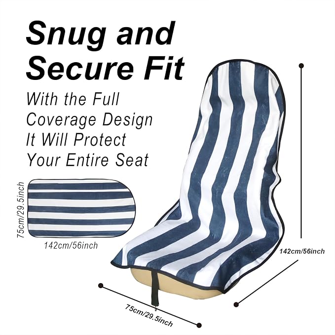Car Seat Covers — Front Seat — Blue