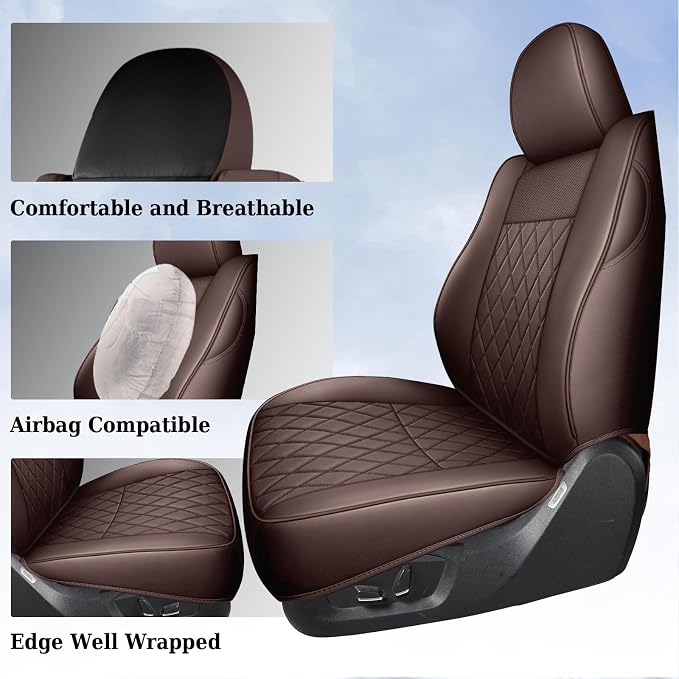 Seat Covers for Toyota Tacoma — Front Seat — Brown