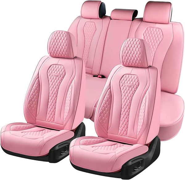 Universal Seat Covers — Full Set — Pink