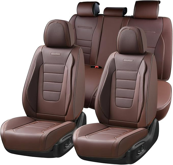Universal Seat Covers — Full Set — Brown