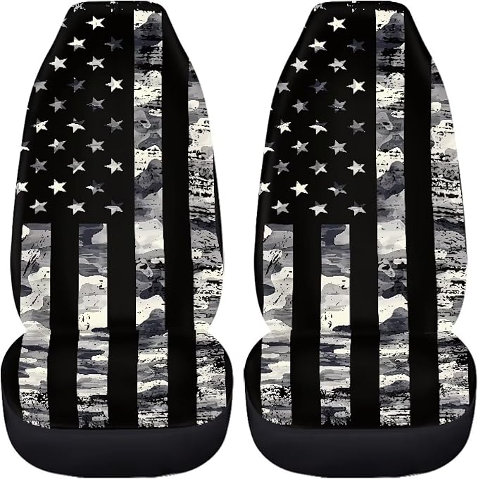 Universal Seat Covers — Front Seat — Gray