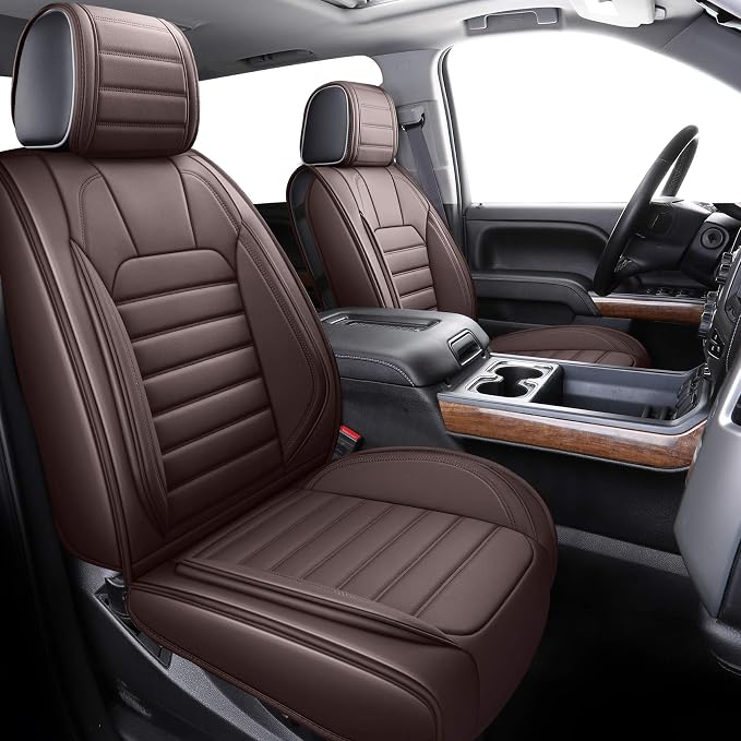 Seat Covers for Chevrolet Silverado / GMC Sierra — Front Seat — Brown