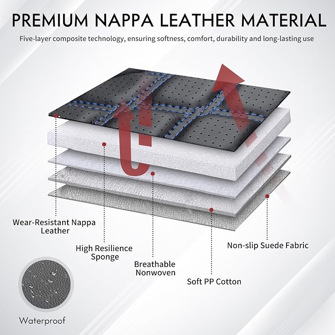 Seat Covers for Toyota Tacoma — Rear Seat — Black / Blue
