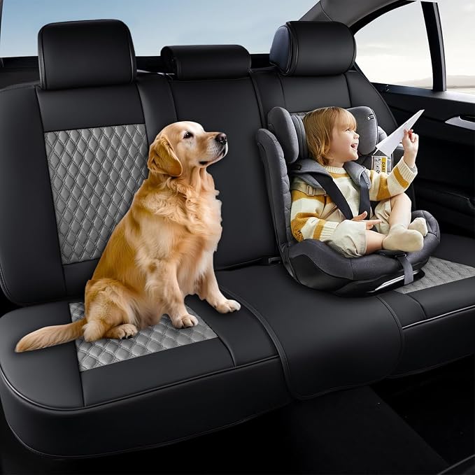 Universal Seat Covers — Rear Seat — Black / Gray