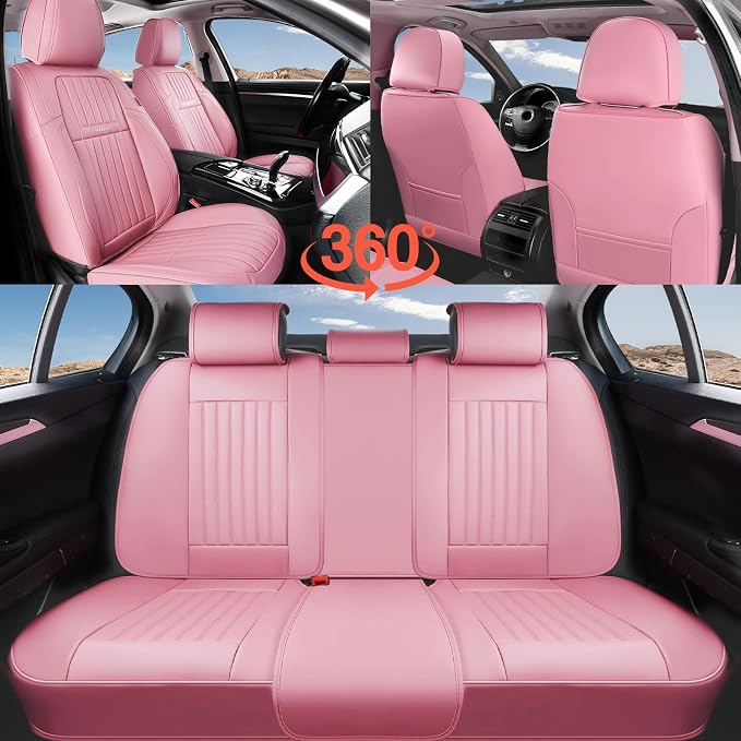 Universal Seat Covers — Front Seat — Pink