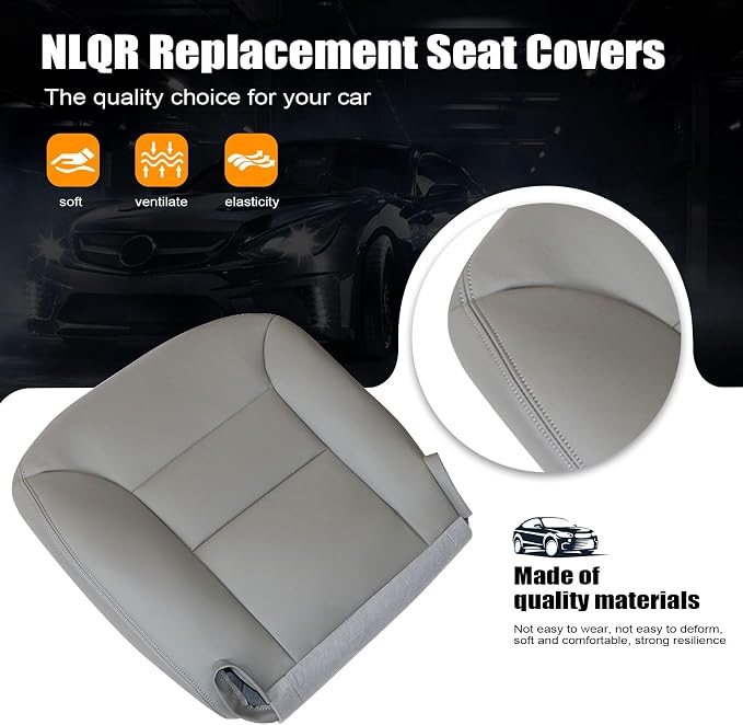 Replacement Seat Upholstery — Gray