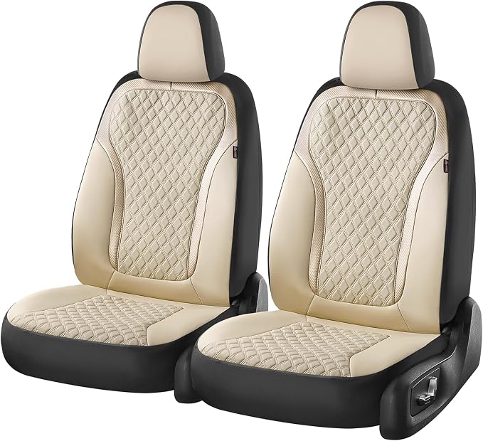 Universal Seat Covers — Front Seat — Beige