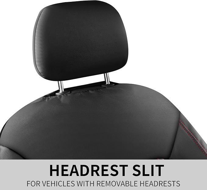 Universal Faux Leather Seat Covers — Front Seat