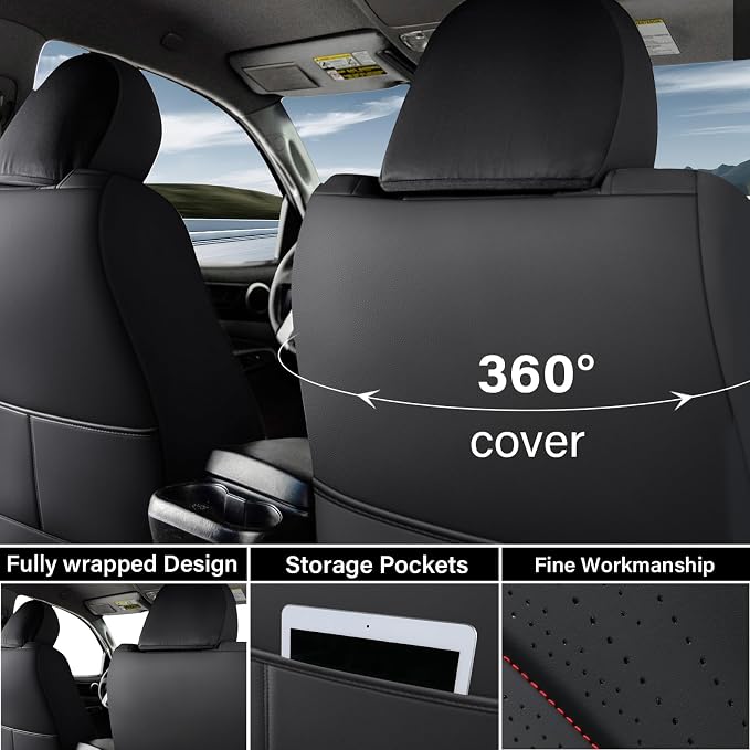 Seat Covers for Toyota Tacoma — Full Set — Red