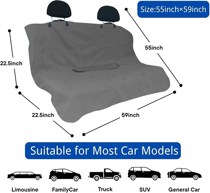 Car Seat Covers — Front Seat — Gray