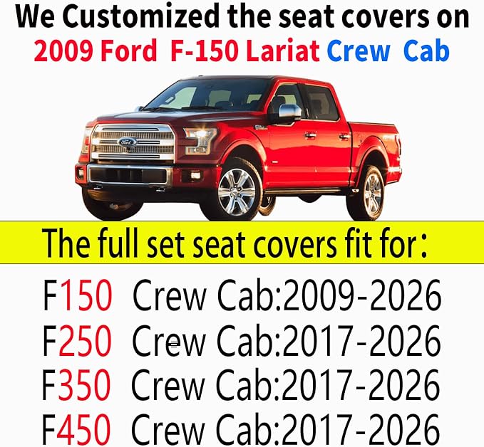 Seat Covers for Multiple Vehicles — Full Set — Black / Blue