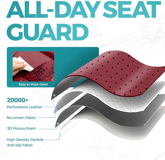 Faux Leather Seat Covers for Ford Mustang — Full Set