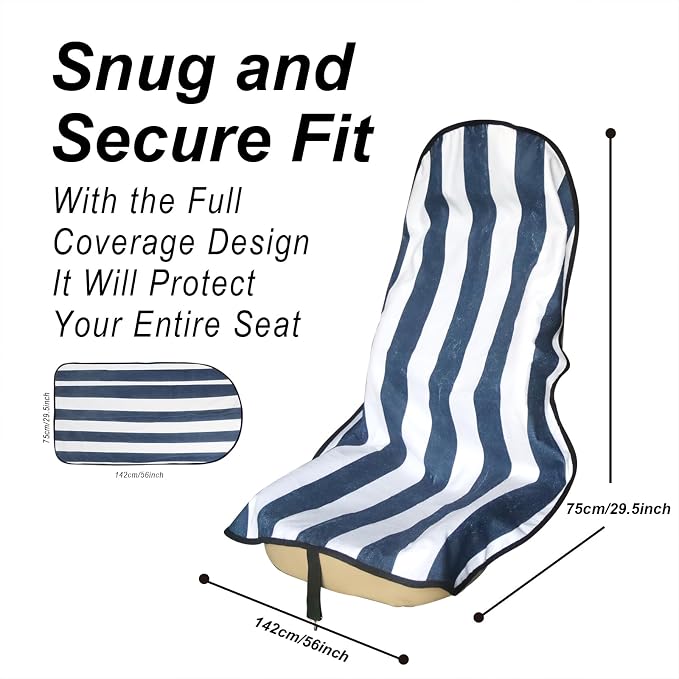 Car Seat Covers — Front Seat — Blue