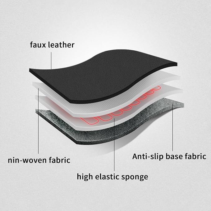 Faux Leather Seat Covers for Honda HR-V — Full Set — Black