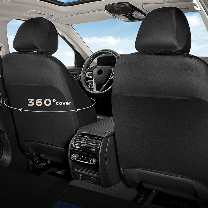 Universal Seat Covers — Front Seat — Black / Blue