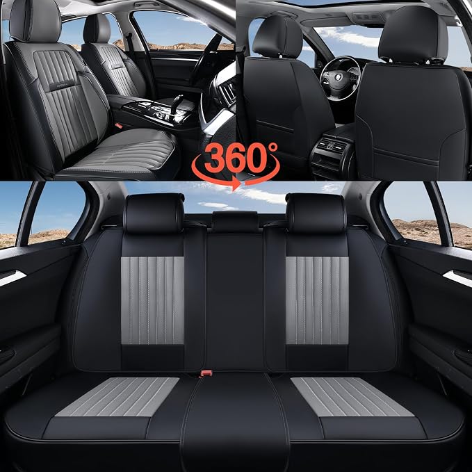Universal Seat Covers — Front Seat — Black / Gray