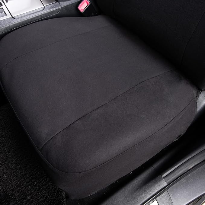 Fabric Car Seat Covers — Front Seat — Black