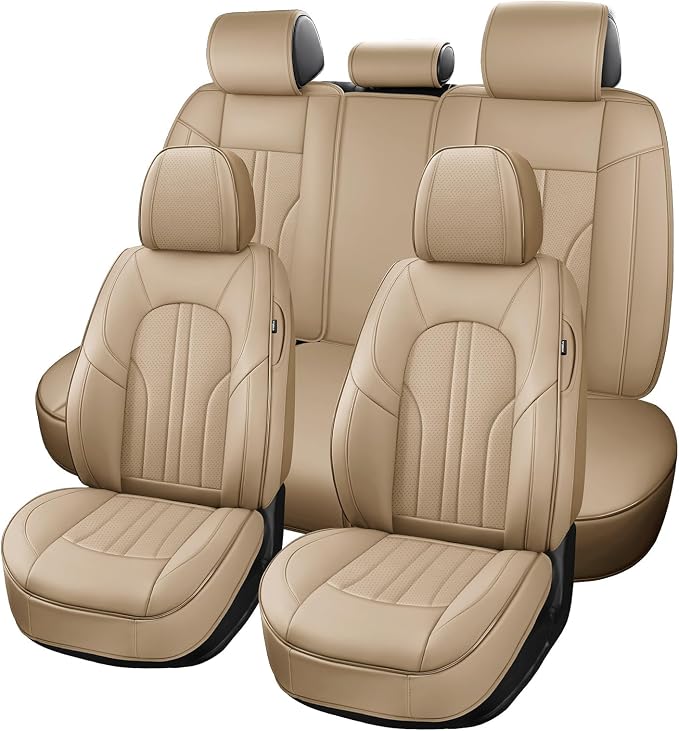 Universal Seat Covers — Full Set — Beige