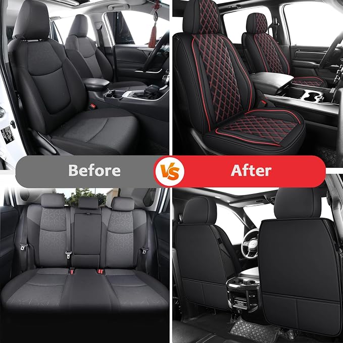 Seat Covers for Chevrolet Silverado / GMC Sierra — Front Seat — Red