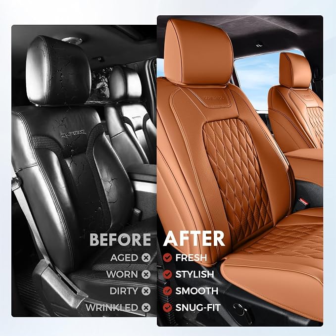 Seat Covers for Multiple Vehicles — Front Seat — Orange