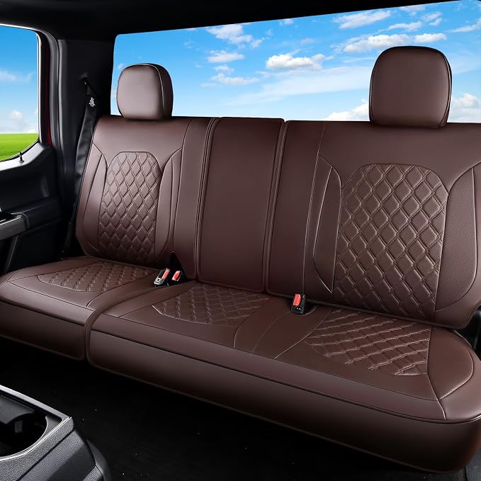 Seat Covers for Multiple Vehicles — Rear Seat — Coffee
