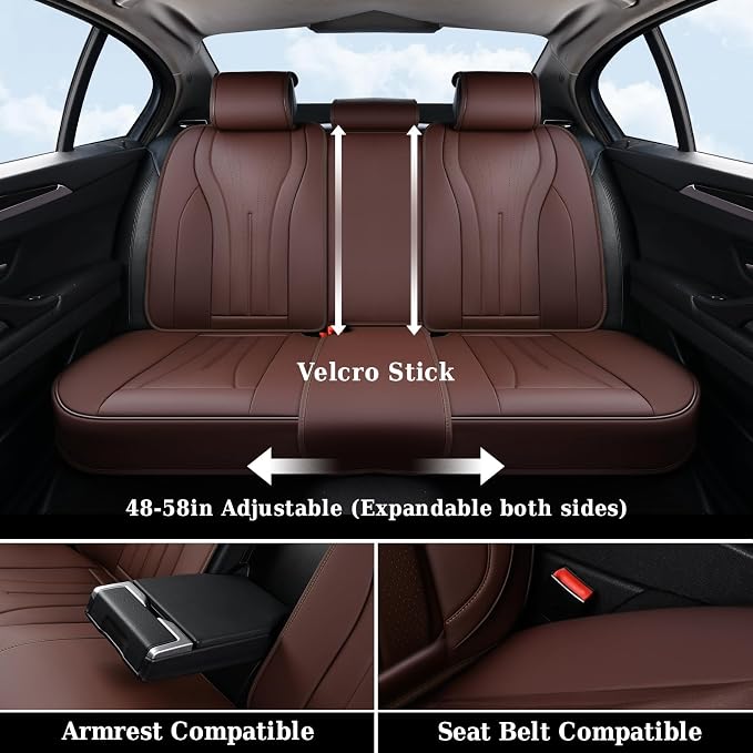 Universal Seat Covers — Full Set — Coffee