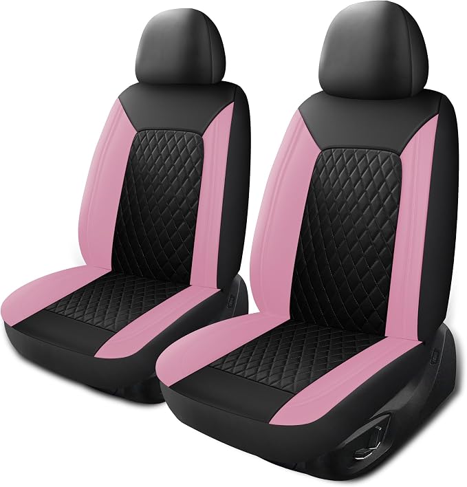 Universal Faux Leather Seat Covers — Front Seat