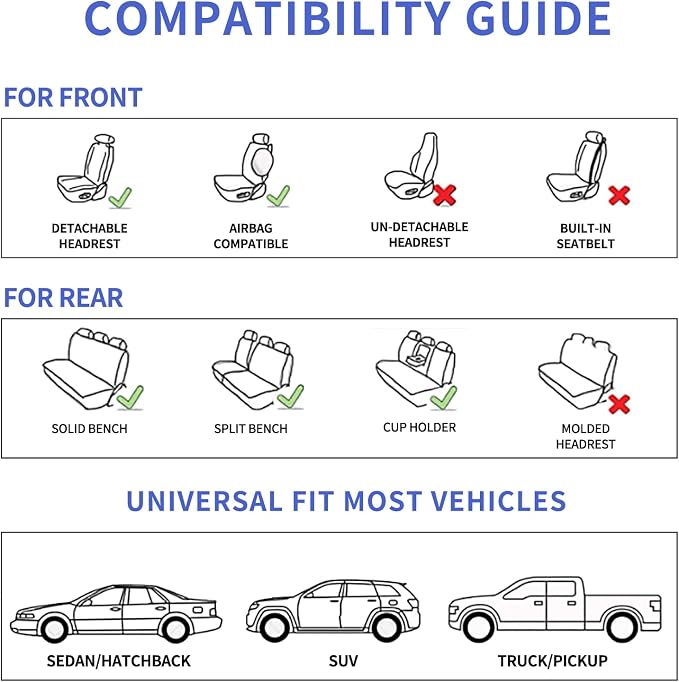 Universal Seat Covers — Black