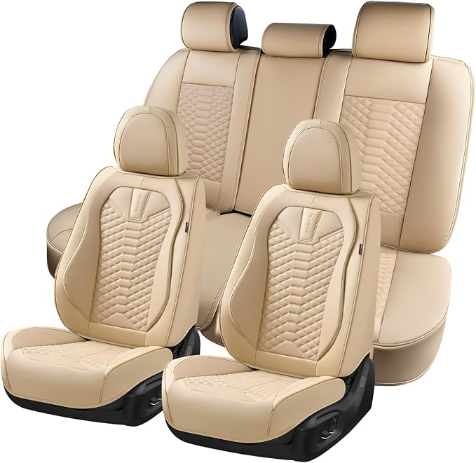 Universal Seat Covers — Full Set — Beige