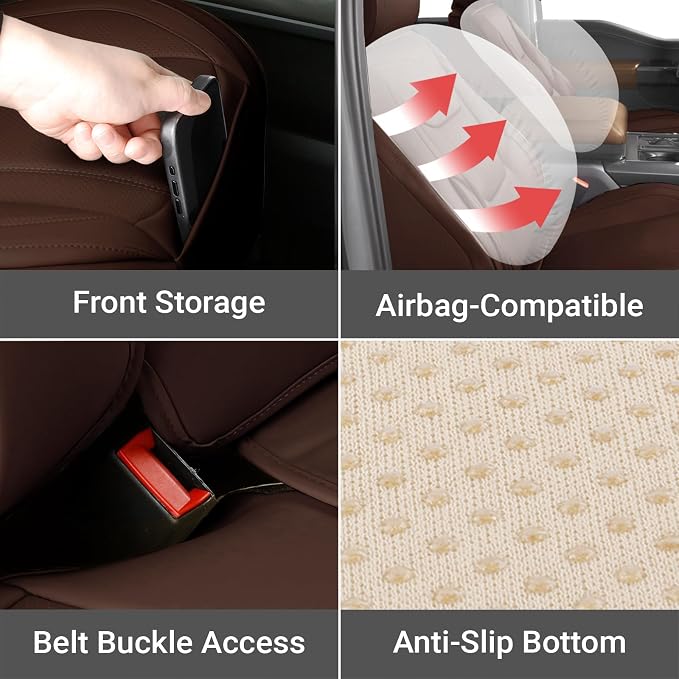 Seat Covers for GMC Sierra — Full Set — Brown