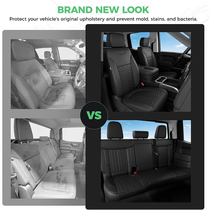 Faux Leather Seat Covers for Chevrolet Silverado / GMC Sierra