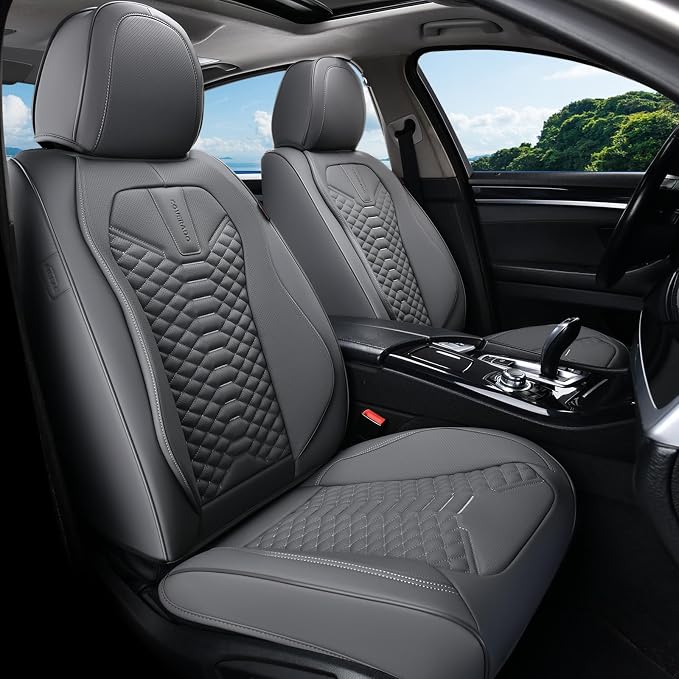 Universal Seat Covers — Front Seat — Gray