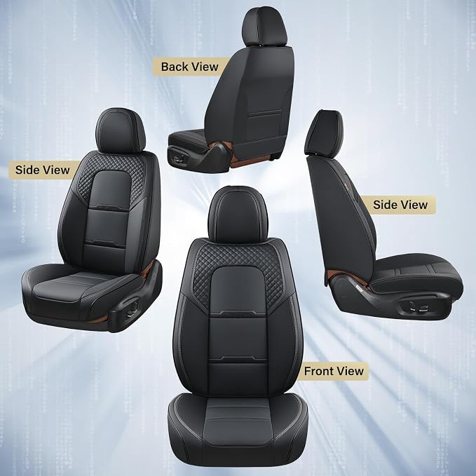 Universal Seat Covers — Front Seat — Black
