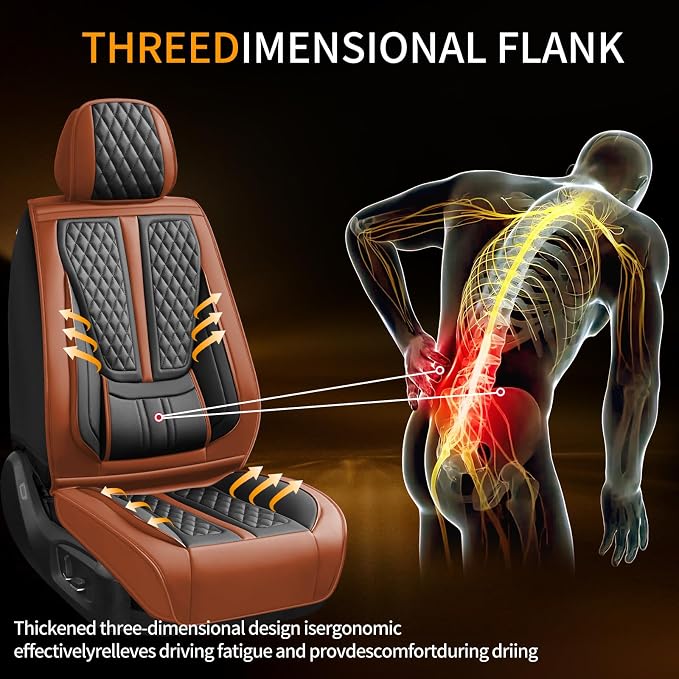Seat Covers for Nissan Juke — Front Seat — Brown