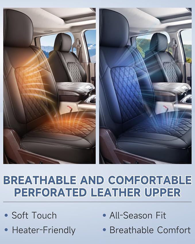 Seat Covers for Multiple Vehicles — Full Set — Black